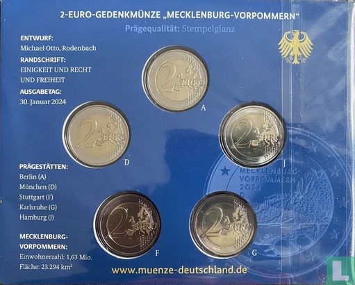Germany mint set 2024 "Mecklenburg-Vorpommern" - Image 2