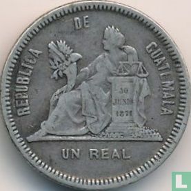 Guatemala 1 real 1890 - Image 2
