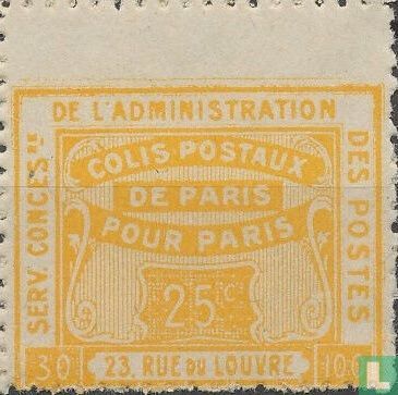 Postal parcels from Paris to Paris