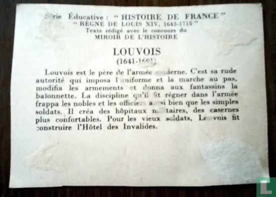 Louvois.1641-1691.serie éducative.histoire de france. - Image 2