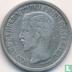 Guatemala 2 real 1861 - Afbeelding 2