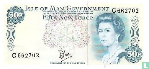 Isle of Man 50 new pence - Image 1