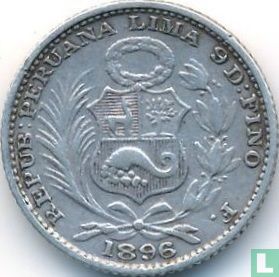 Peru 1 Dinero 1896 (F - Typ 1) - Bild 1