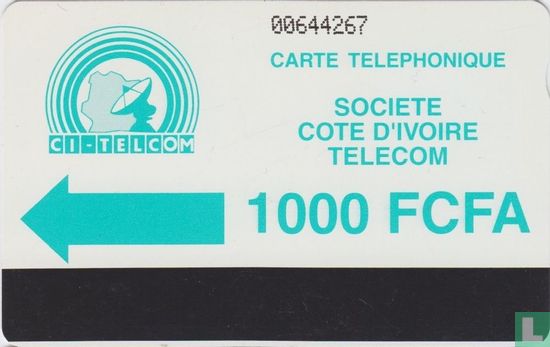 Carte téléphonique 1000 FCFA - Afbeelding 1
