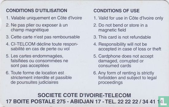 Carte téléphonique 1000 FCFA - Afbeelding 2