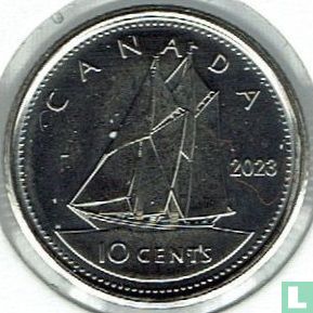 Canada 10 cents 2023 (type 2) - Image 1