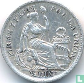Peru ½ dinero 1912 - Image 2