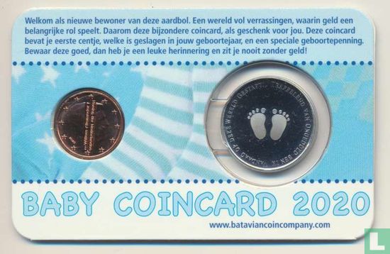 Niederlande 1 Cent 2020 (Coincard - Junge) "Baby's eerste centje" - Bild 2