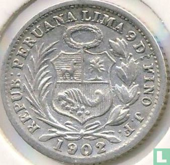 Peru ½ dinero 1902 - Afbeelding 1