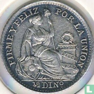 Peru ½ dinero 1907 - Image 2