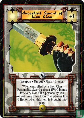 Ancestral Sword of Lion Clan