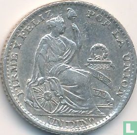 Peru 1 dinero 1902 - Image 2
