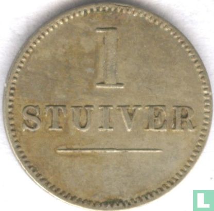 Curacao 1 stuiver ND (ca.1880) "LxC" - Afbeelding 2