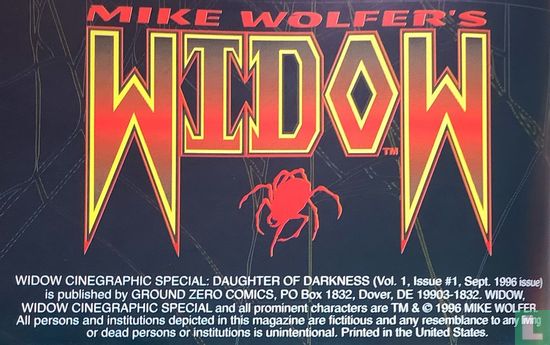 Widow cinegraphic special 1: Daughter of Darkness - Image 3