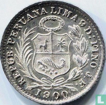 Peru ½ dinero 1900 - Afbeelding 1