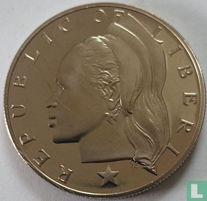 Libéria 1 dollar 1973 (BE) - Image 2