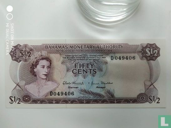 Bahamas 50 Cents 1968 - Afbeelding 1