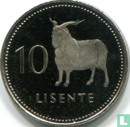 Lesotho 10 lisente 1980 (PROOF) - Image 2