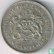 Sierra Leone 10 cents 1980 - Image 1