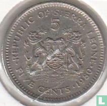 Sierra Leone 5 cents 1980 - Image 1