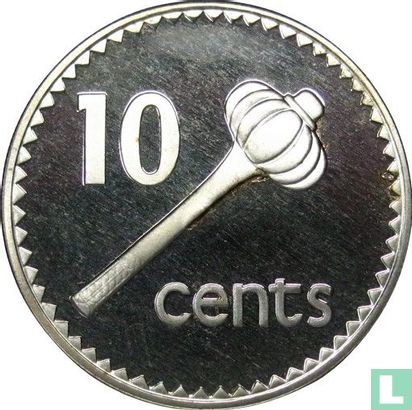 Fiji 10 cents 1976 (PROOF) - Image 2