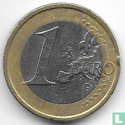 Italie 1 euro 2008 (fauté) - Image 2