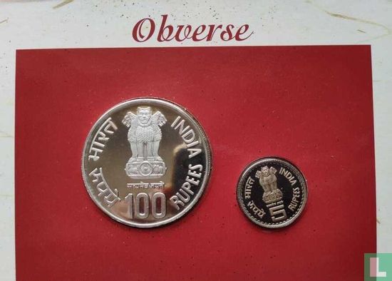 India mint set 2005 (PROOF) "75th anniversary Dandi March" - Image 2