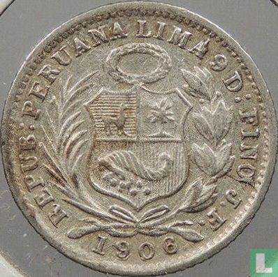 Pérou ½ dinero 1906 - Image 1