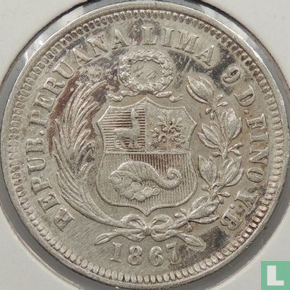 Peru 1/5 sol 1867 - Image 1