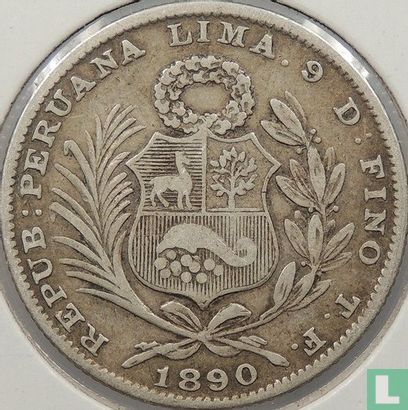 Peru 1/5 sol 1890 - Image 1