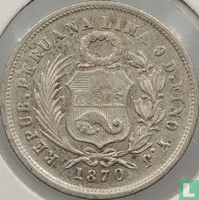 Pérou 1 dinero 1870 - Image 1