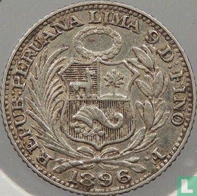 Peru ½ dinero 1896 (F) - Afbeelding 1