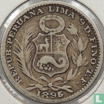 Peru 1 dinero 1895 - Image 1