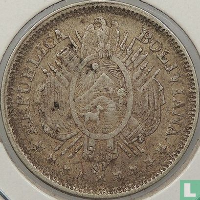 Bolivie 20 centavos 1888 - Image 2