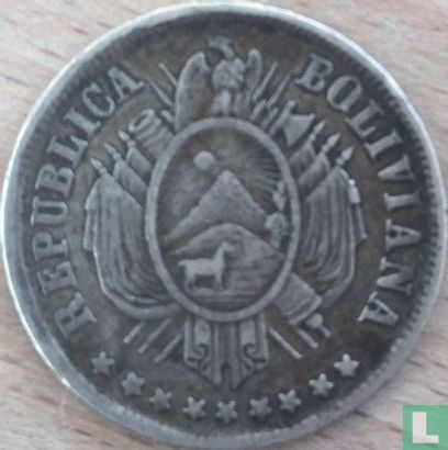 Bolivie 20 centavos 1875 - Image 2