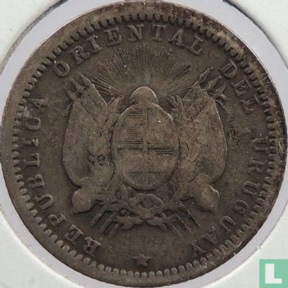 Uruguay 10 centésimos 1893 (zonder muntteken) - Afbeelding 2