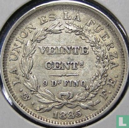 Bolivia 20 centavos 1885 (type 2) - Afbeelding 1
