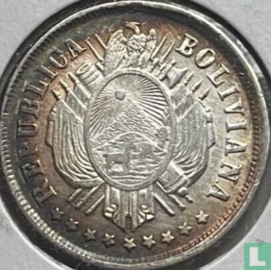Bolivie 20 centavos 1873 - Image 2