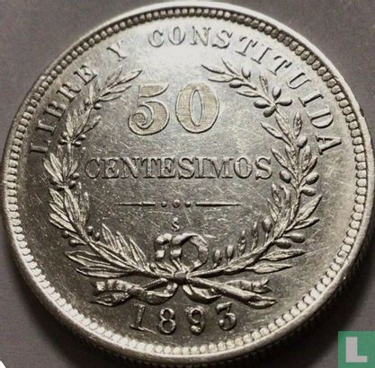 Uruguay 50 centésimos 1893 - Image 1