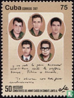 Commémoration de 5 camarades de Che Guevara