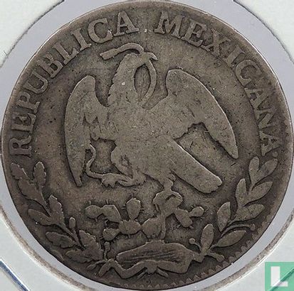 Mexique 2 reales 1868 (Zs JS) - Image 2