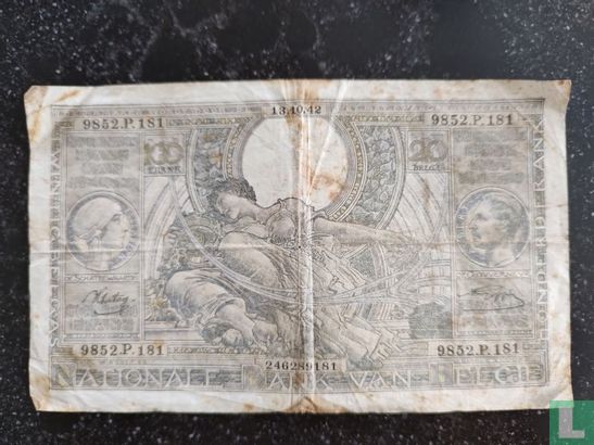 Belgium 100 francs - 20 Belgas - Image 1