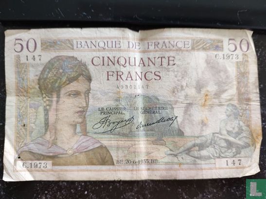 Frankreich 50 Francs - Bild 2