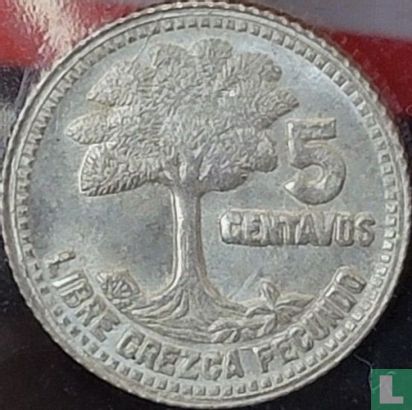 Guatemala 5 Centavo 1958 (Typ 1) - Bild 2