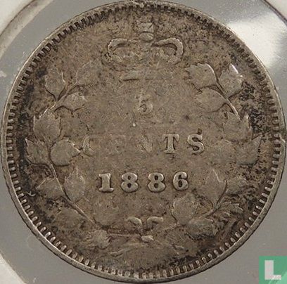 Canada 5 cents 1886 (type 2) - Image 1