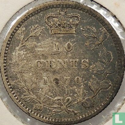 Canada 10 cents 1870 (type 1) - Image 1