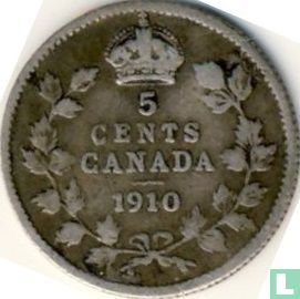 Canada 5 cents 1910 (type 2) - Image 1