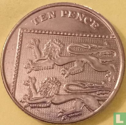 Verenigd Koninkrijk 10 pence 2014 (misslag) - Afbeelding 2