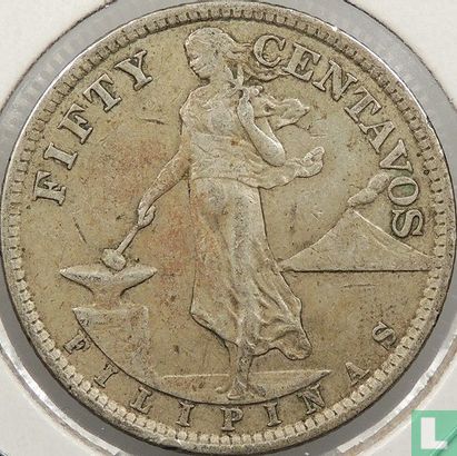 Philippines 50 centavos 1921 - Image 2