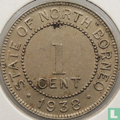 Brits Noord-Borneo 1 cent 1938 - Afbeelding 1
